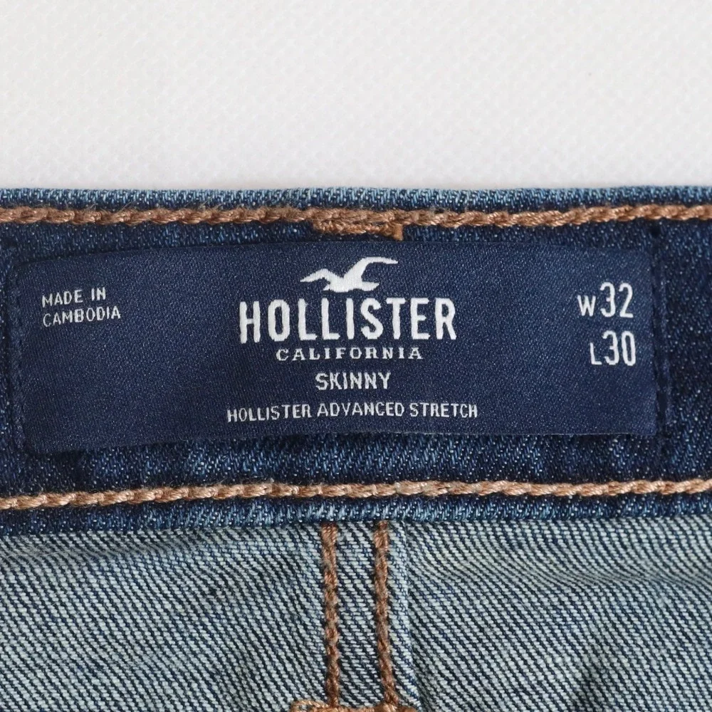 Hollister Skinny Jeans Mens 32 Blue Advanced Stretch Casual Everyday Denim
